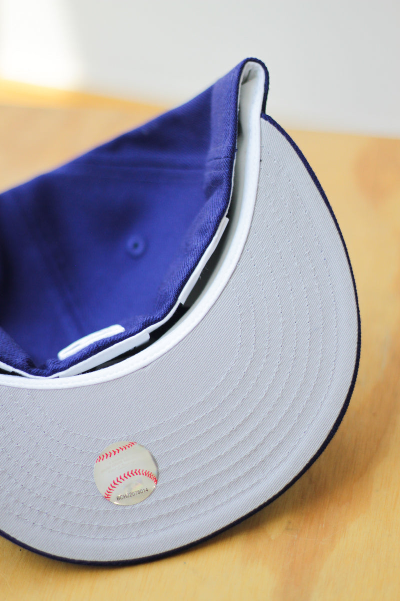 1988 LOS ANGELES DODGERS ROYAL FITTED W/ GREY UNDER VISOR