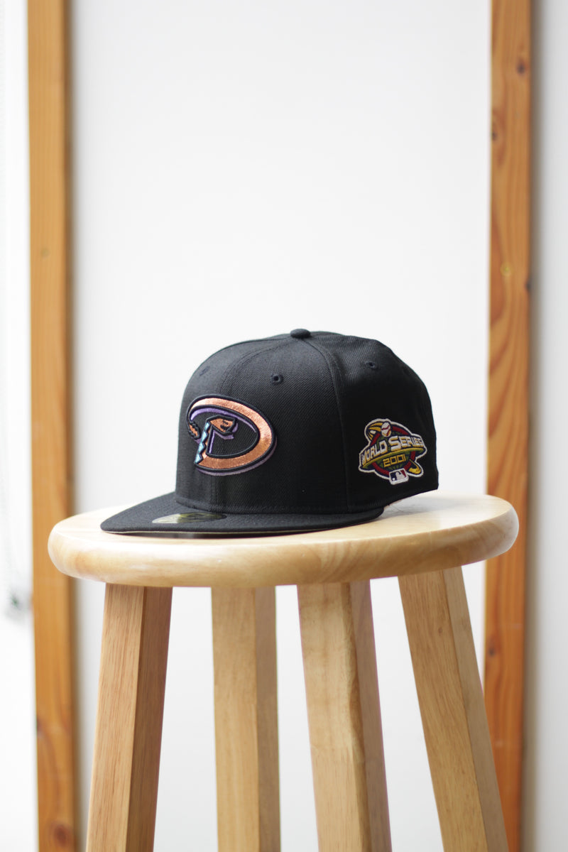 2001 ARIZONA DIAMONDBACKS BLACK FITTED W/ GREY UNDER VISOR