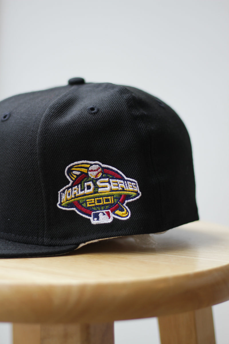 2001 ARIZONA DIAMONDBACKS BLACK FITTED W/ GREY UNDER VISOR