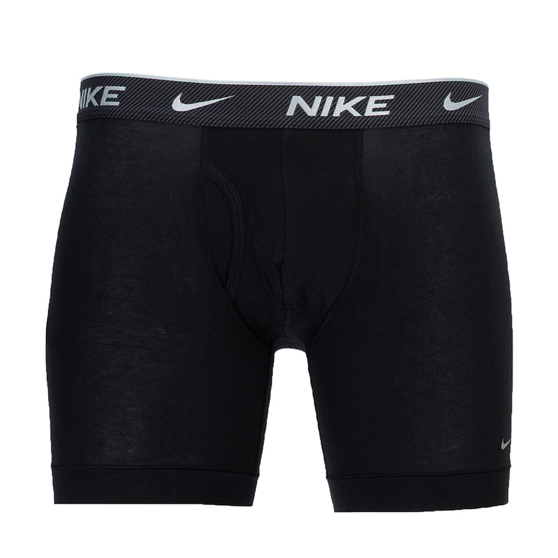 Pack of Dri-FIT cotton stretch boxer briefs, black with NIKE logo waistband