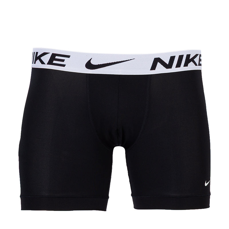 Black Dri-FIT micro boxer briefs with white Nike logo waistband and small swoosh