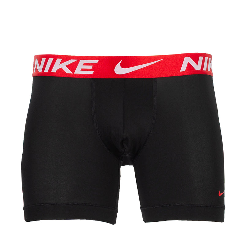 Black Nike micro boxer briefs with red Nike waistband logo