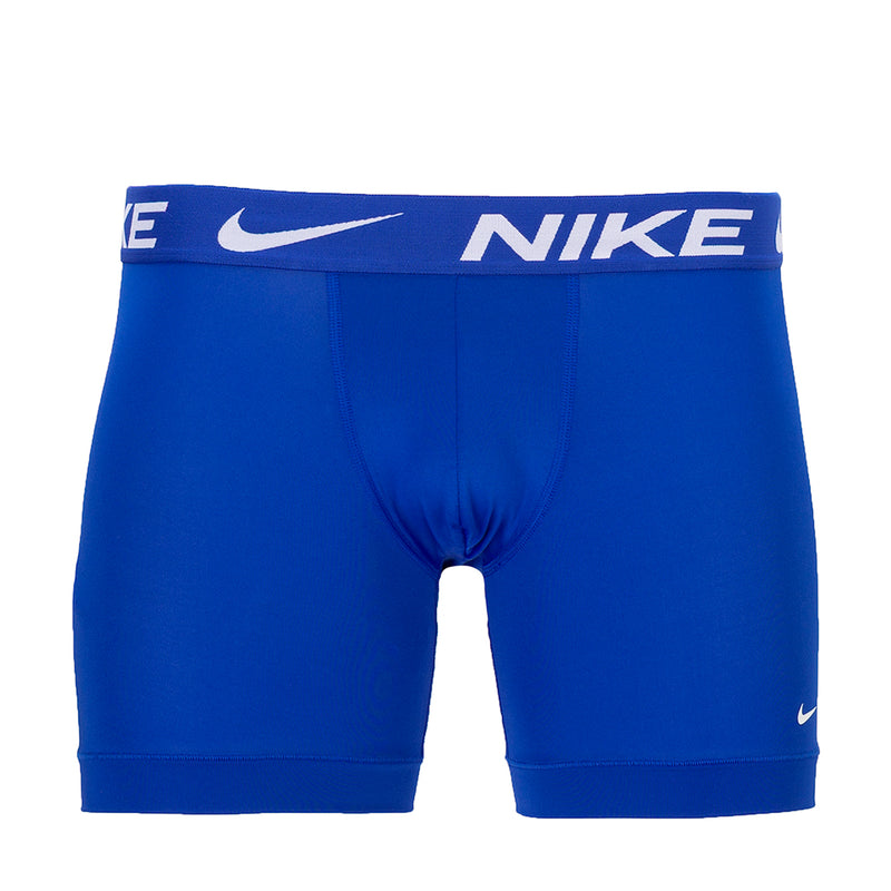 Game royal blue Dri-FIT micro boxer briefs with white Nike logo waistband