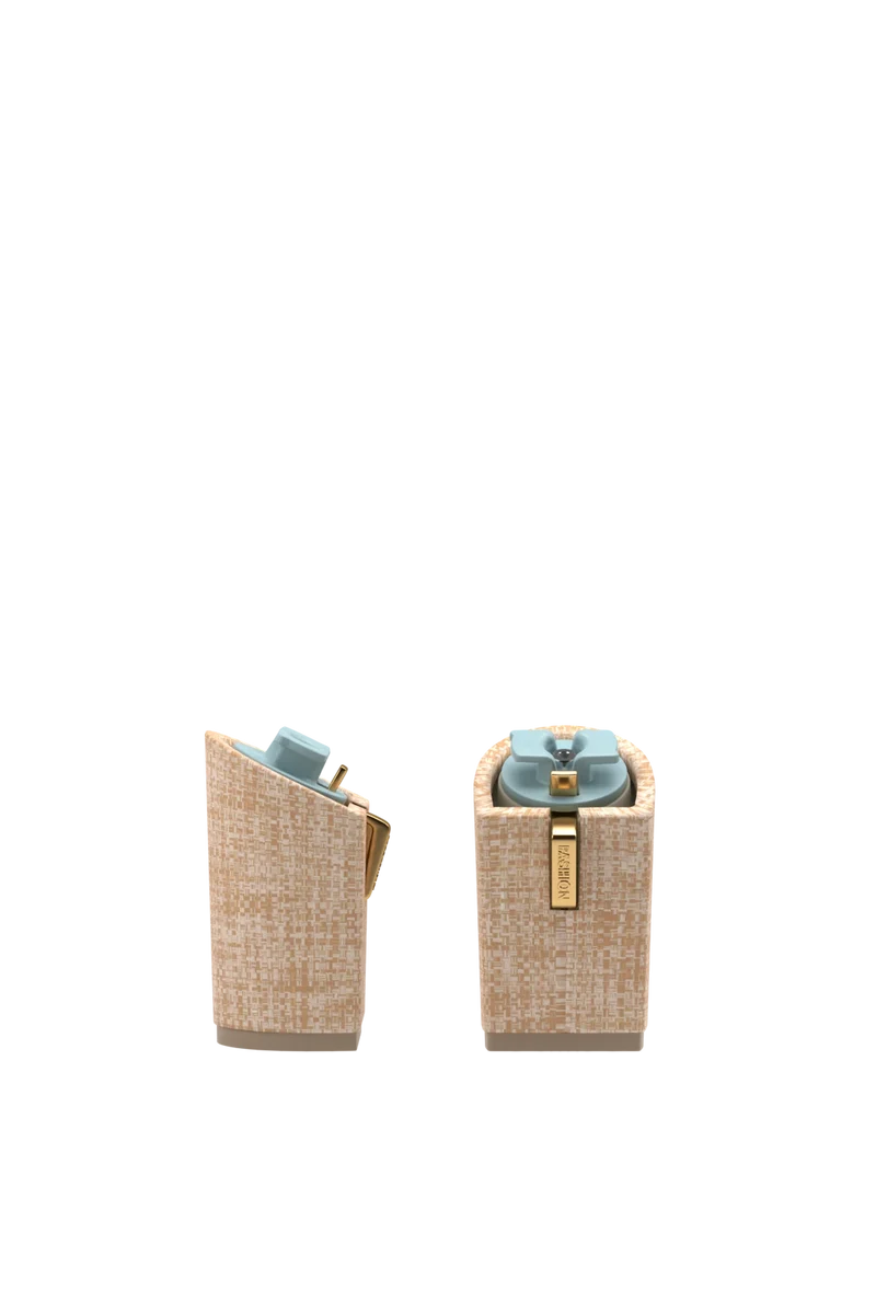 4 Inch Block Heel Kit Raffia