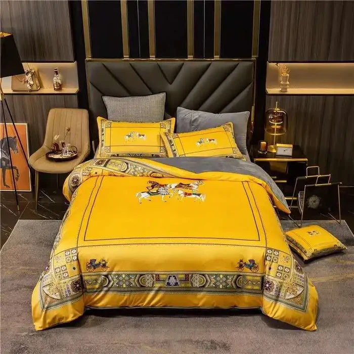 4-Piece Sateen Bedding Set (Florent)
