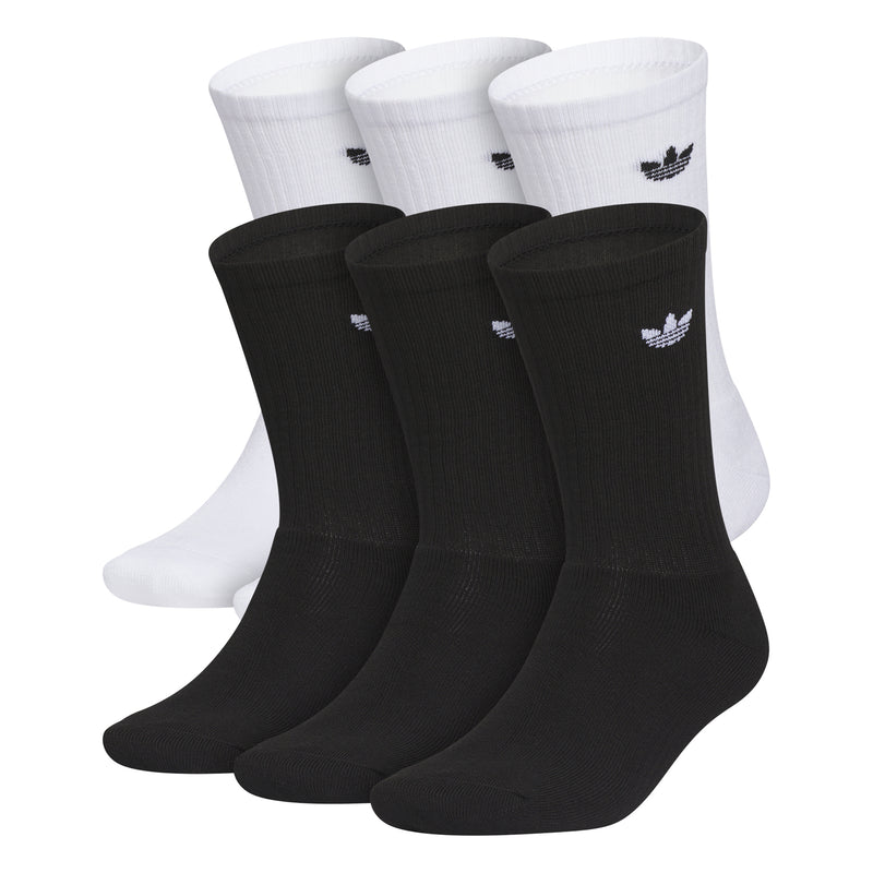 Crew socks multipack: white and black ankle-height socks with small logo on cuff