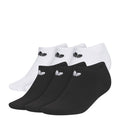 No-show socks multipack, white and black, crew height with Trefoil logo