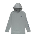 Aftco Samurai 2 Long-Sleeve Sun Protections Hoodie for Men Steel Heather M63126