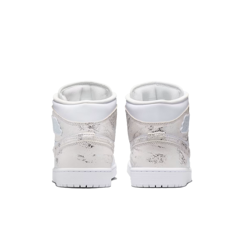 AIR JORDAN 1 MID SE WHITE / FIELD SILVER