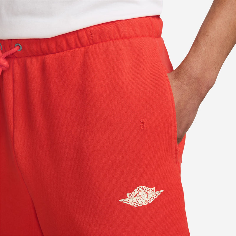 AIR JORDAN RARE AIR FRENCH TERRY SHORTS "CHILE RED/SAIL"