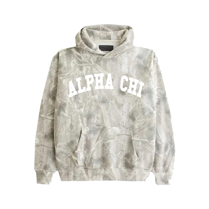 Alpha Chi Omega Camouflage Pullover Hoodie - ALPHA CHI