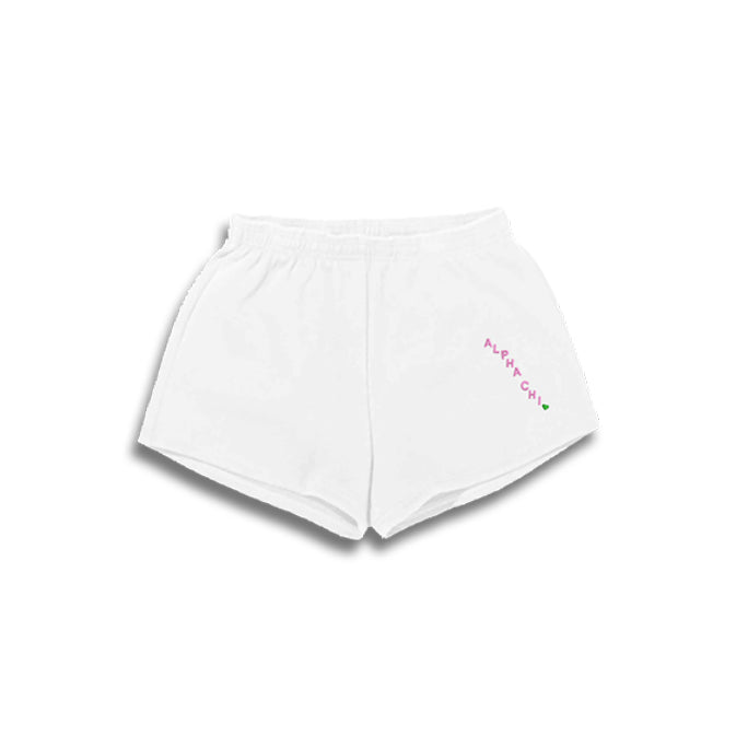 Alpha Chi Omega Fleece Claire Shorts - ALPHA CHI