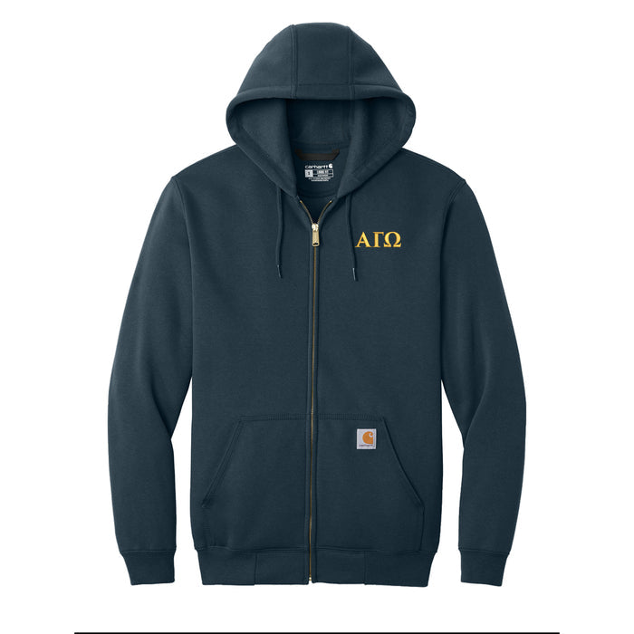 Alpha Gamma Omega Carhartt Full Zip Hoodie