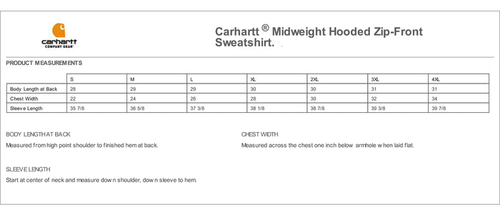 Alpha Gamma Omega Carhartt Full Zip Hoodie
