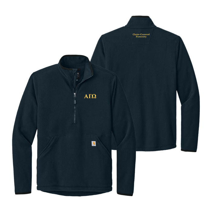 Alpha Gamma Omega Carhartt Textured Half Zip Fleece