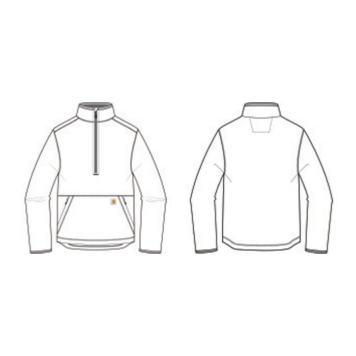 Alpha Gamma Omega Carhartt Textured Half Zip Fleece