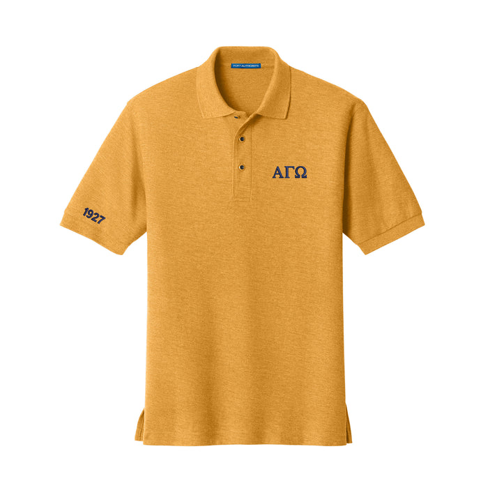 Alpha Gamma Omega Cotton Pique Polo - 1927