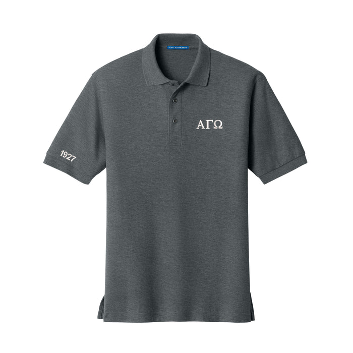 Alpha Gamma Omega Cotton Pique Polo - 1927