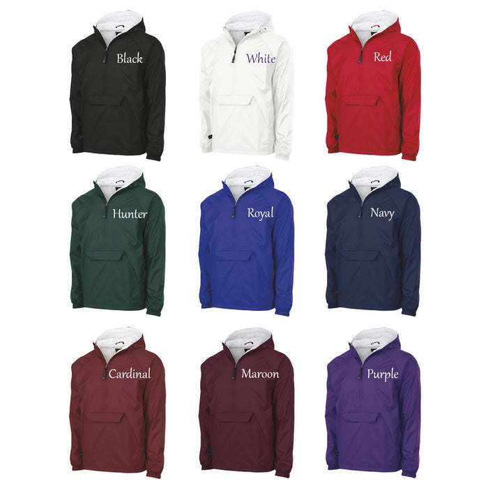 Alpha Gamma Omega Flannel Lined Windbreaker - Letters