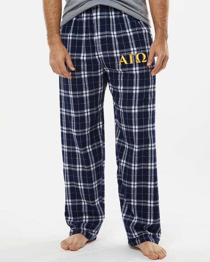 Alpha Gamma Omega Flannel Pants