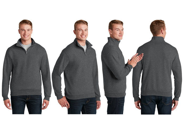 Alpha Gamma Omega Quarter Zip Sweatshirt - 2 Line Design