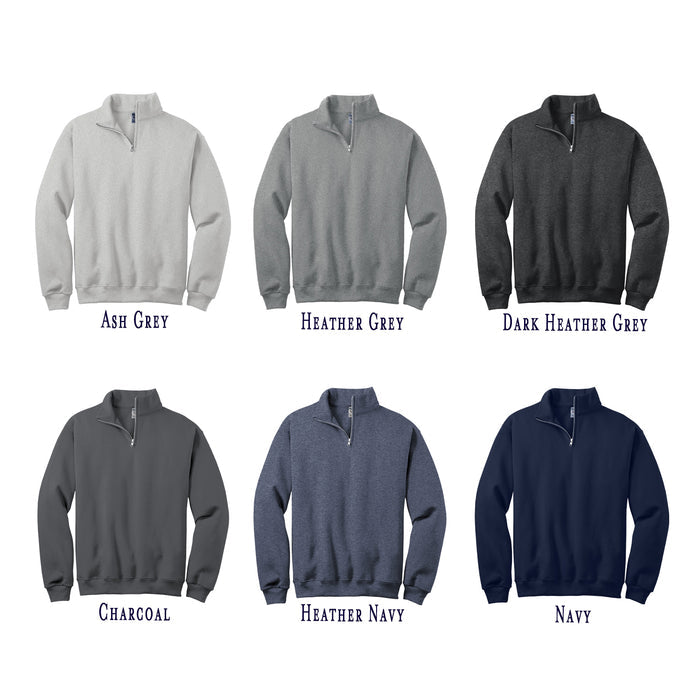 Alpha Gamma Omega Quarter Zip Sweatshirt - 2 Line Design