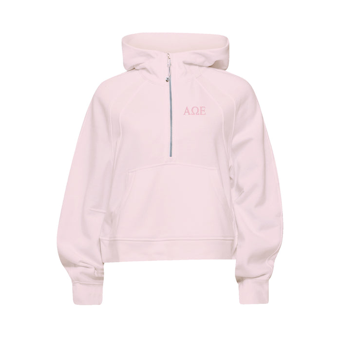 Alpha Omega Epsilon lululemon Scuba Oversized Half-Zip Hoodie - Blissful Pink