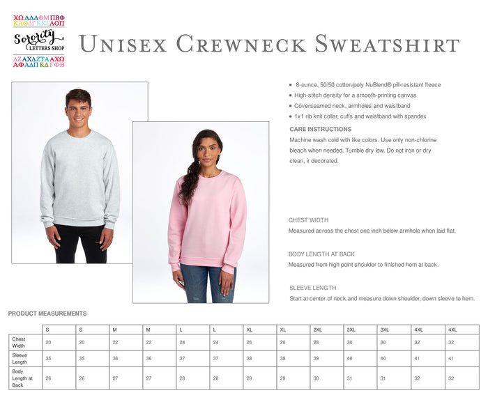 Alpha Omicron Pi - Infinity Rose Crewneck