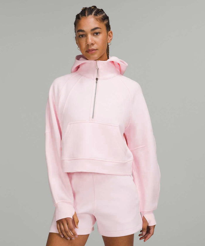 Alpha Phi lululemon Scuba Oversized Half-Zip Hoodie - Blissful Pink