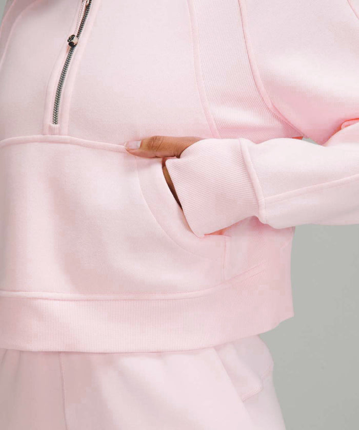 Alpha Phi Omega lululemon Scuba Oversized Half-Zip Hoodie - Blissful Pink