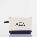 Alpha Xi Delta Canvas Cosmetic Bag