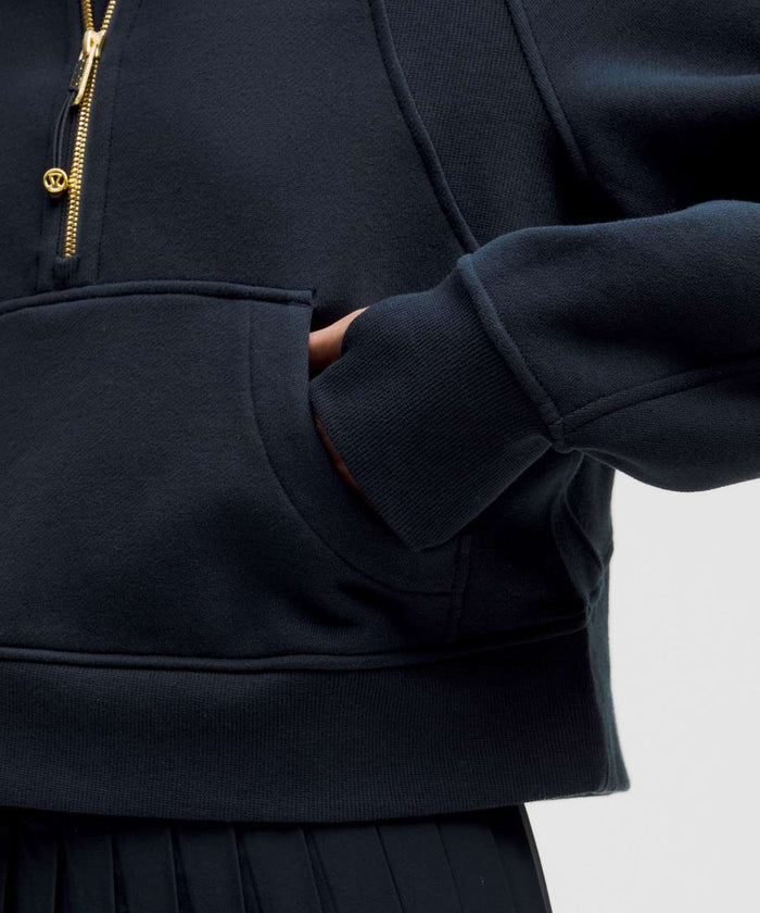 Alpha Xi Delta lululemon Scuba Oversized Funnel-Neck Half Zip - True Navy