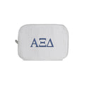 Alpha Xi Delta Waffle Weave Cosmetic Bag