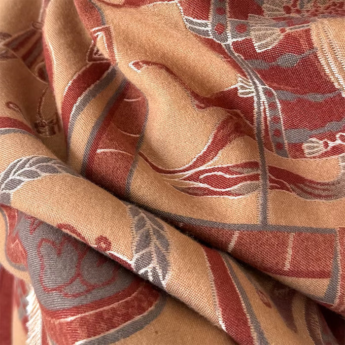 Amedea Pashmina Scarf Brown