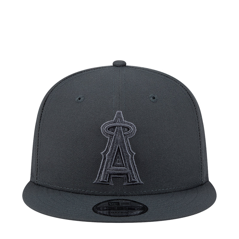 Charcoal baseball cap with raised A logo embroidery on the front panel