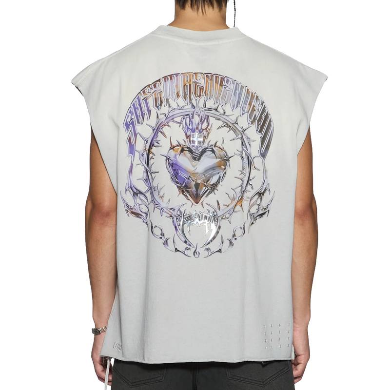 ANGUISH CUT OFF TANK KRETE GREY