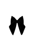 Ankle Bow Coal Velvet Clip