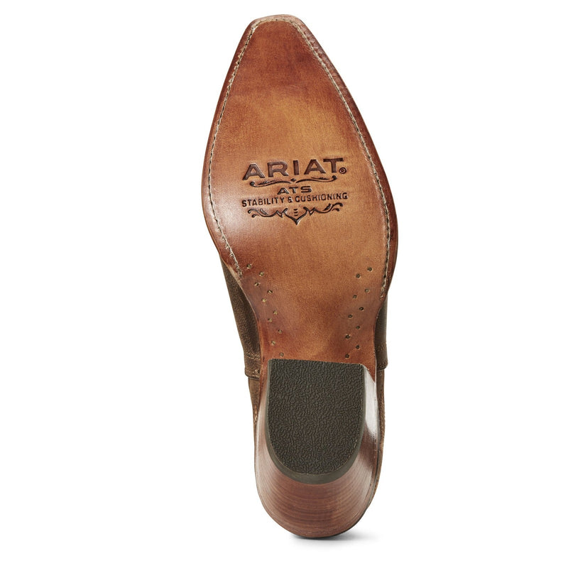 Ariat Ladies Dixon Snip Toe Boots 10027282 Weathered Brown