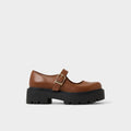Women's brown Mary Jane chunky loafers