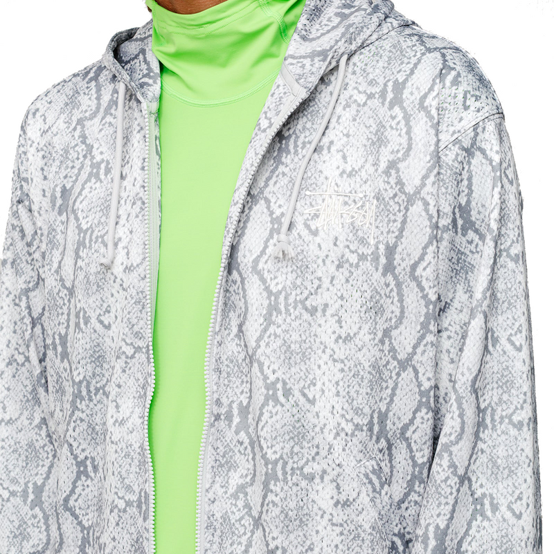 ATHLETIC MESH ZIP HOODIE SNAKE
