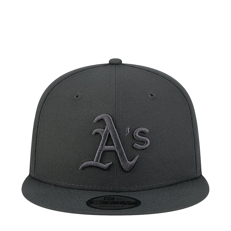 Dark gray baseball cap with tonal 'A's logo and curved brim