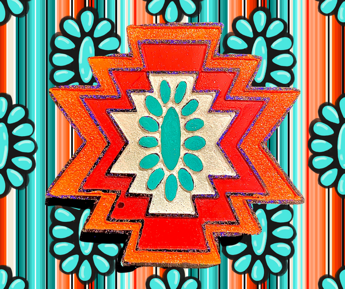 Aztec w/ Squash Blossom Silicone Mold