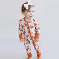 Bamboo Zip Romper | Pumpkin Spice