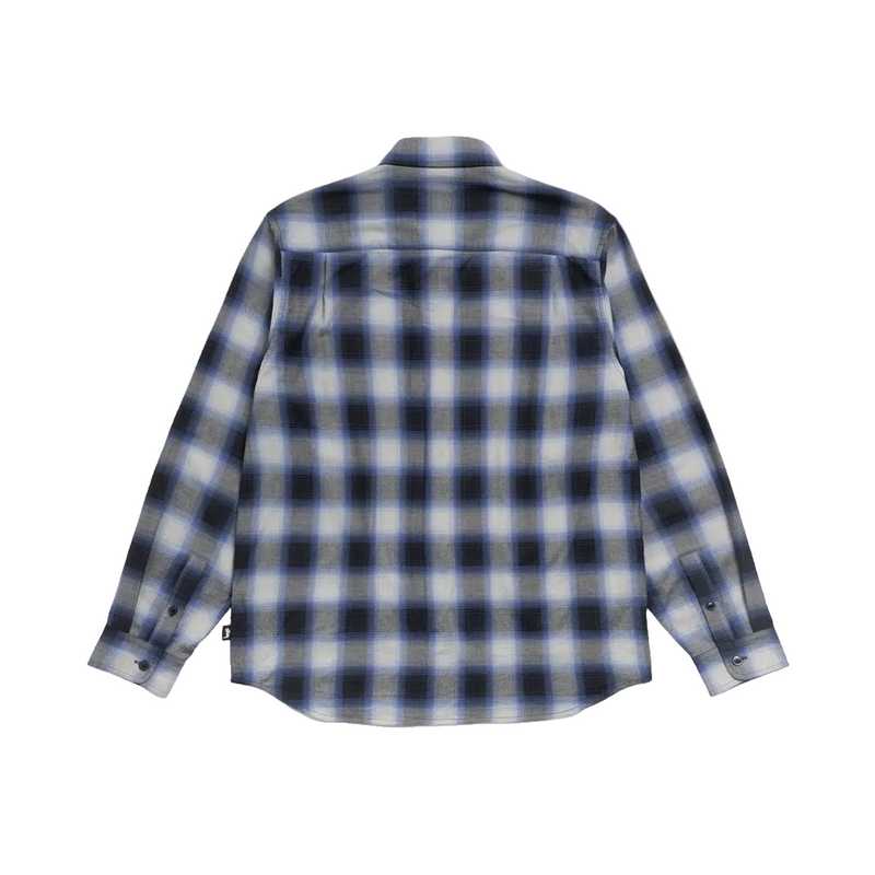 BEACH OMBRE PLAID SHIRT BLACK