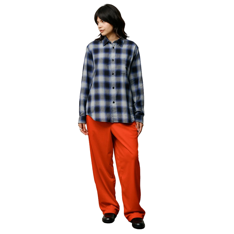 BEACH OMBRE PLAID SHIRT BLACK