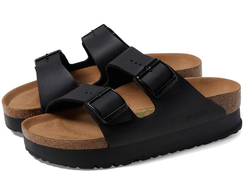 Birkenstock Women's Arizona Vegan  Platform Sandal 1027395 Black
