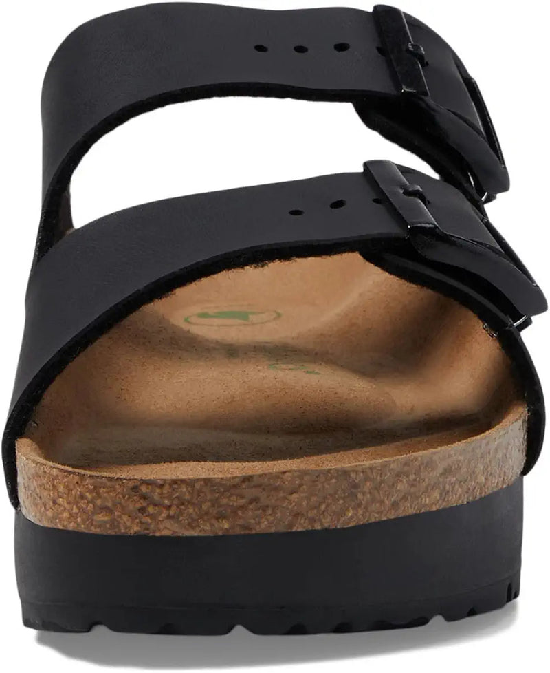 Birkenstock Women's Arizona Vegan  Platform Sandal 1027395 Black