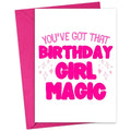 Birthday Girl Magic Birthday Card
