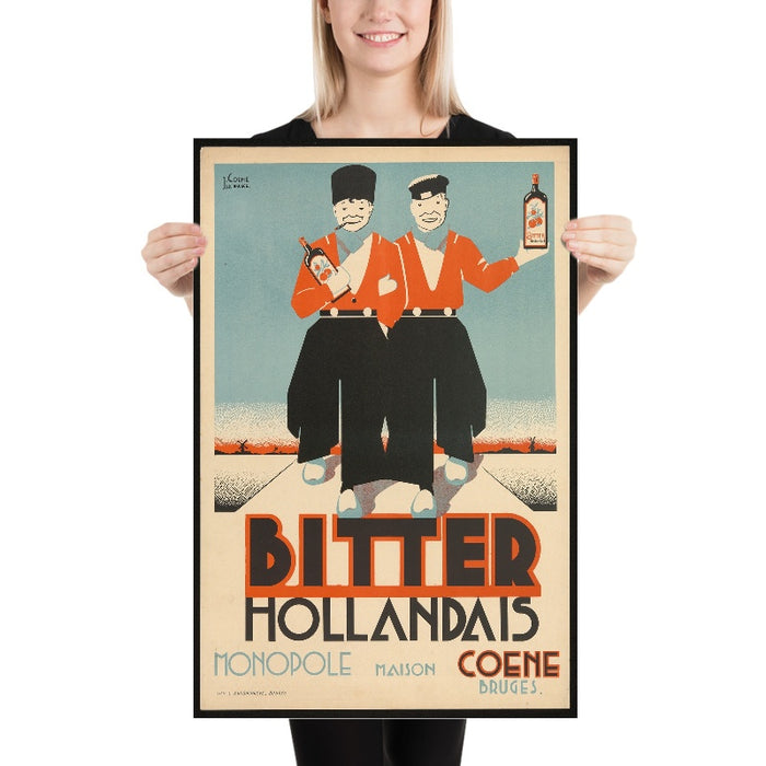 Bitter Hollandais Vintage Advertising Poster by L. Burghgraeve, 1932
