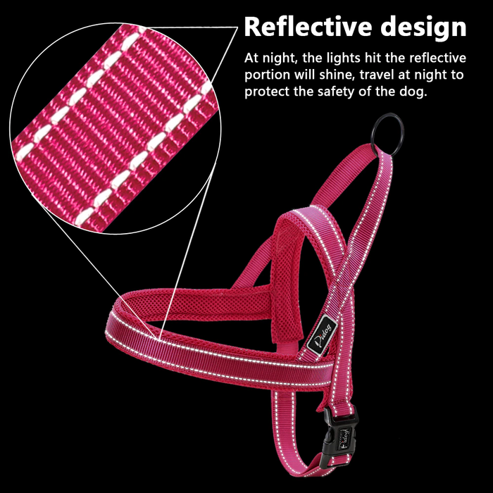 Black No Pull Reflective Harness - Dogs and Horses